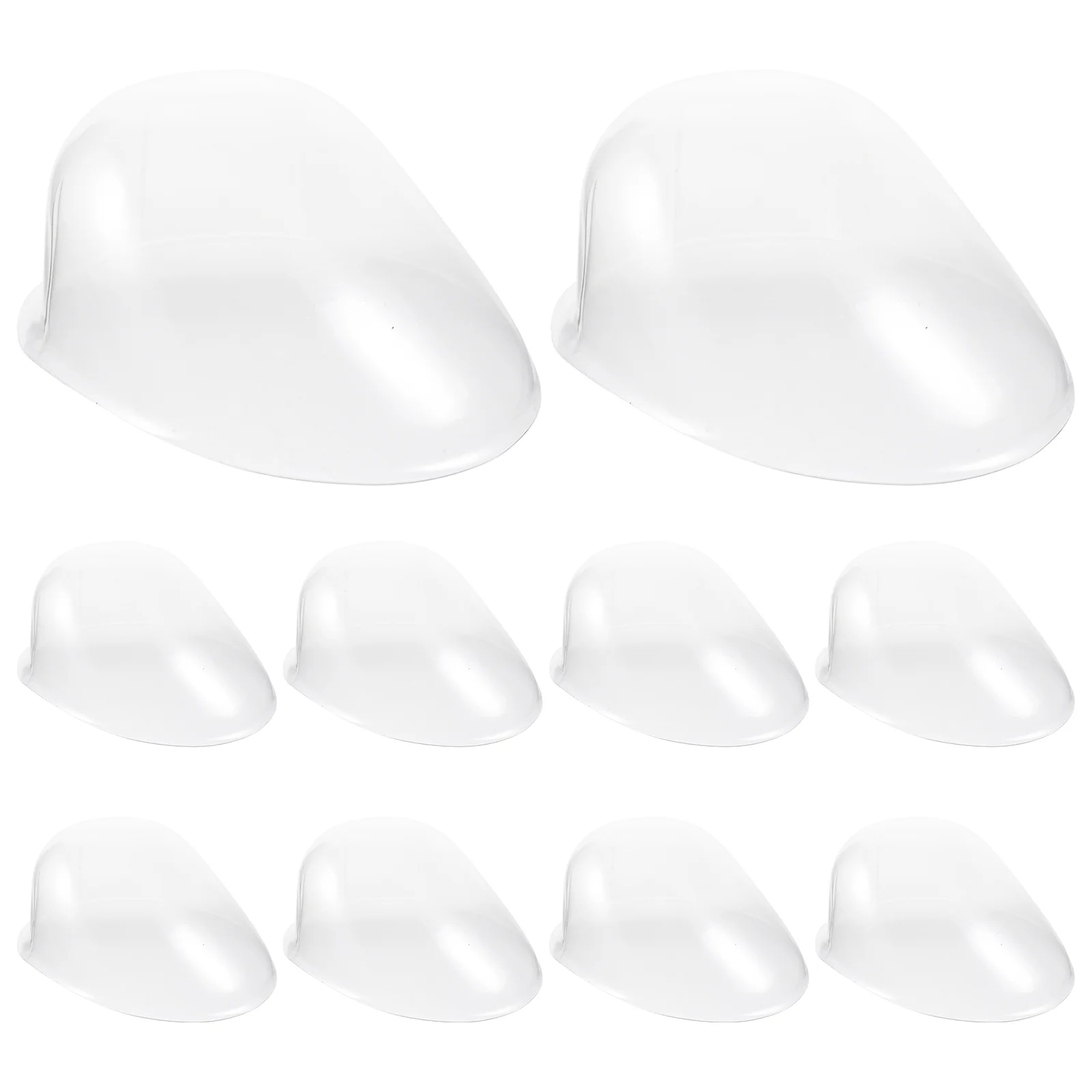 

10pcs Peaked Cap Shaping Rack Plastic Peaked Hat Support Rack Tabletop Hat Inner Holder