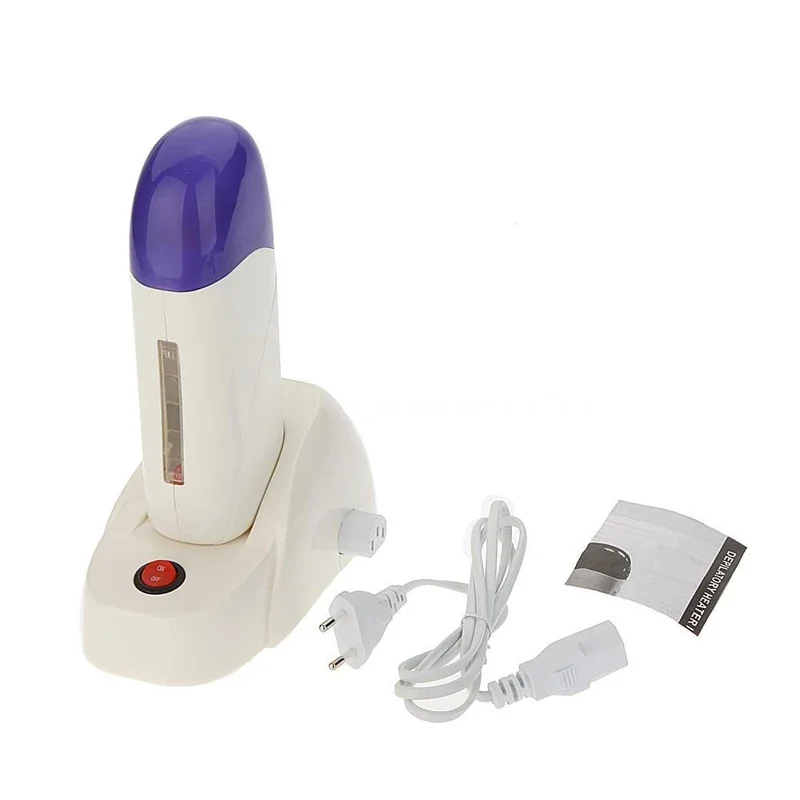Portable Roll On Wax Heater Depilatory Warmer Refillable Wax Cartridge Wax-melt Machine with Base Skin Care Tool Hair Removal