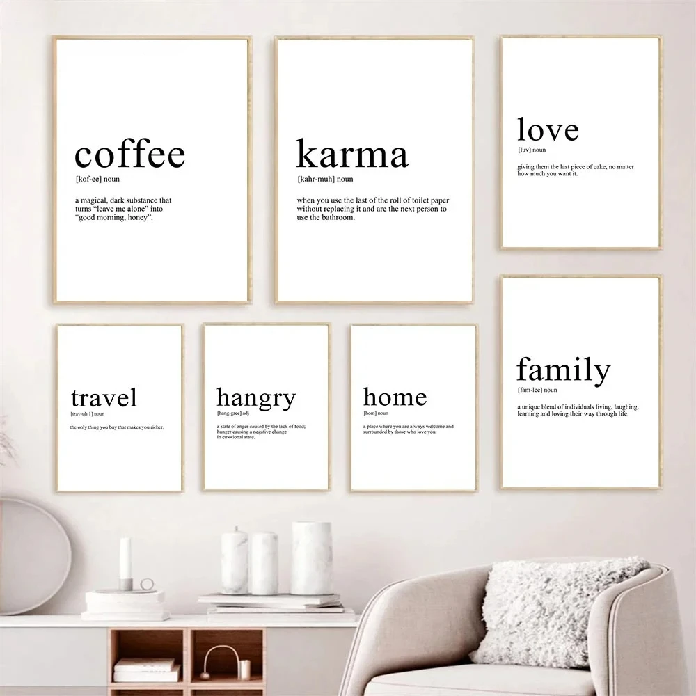 

Home Mother Travel Love Family Definition Quotes Wall Art Canvas Painting Nordic Posters And Prints Pictures Living Room Decor