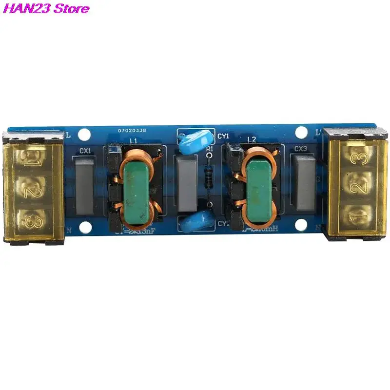1PC 25A 6A filtro di alimentazione EMI alimentatore ad alta frequenza a 2 stadi filtro EMI scheda filtro passa-basso per la conversione di frequenza - Image 5