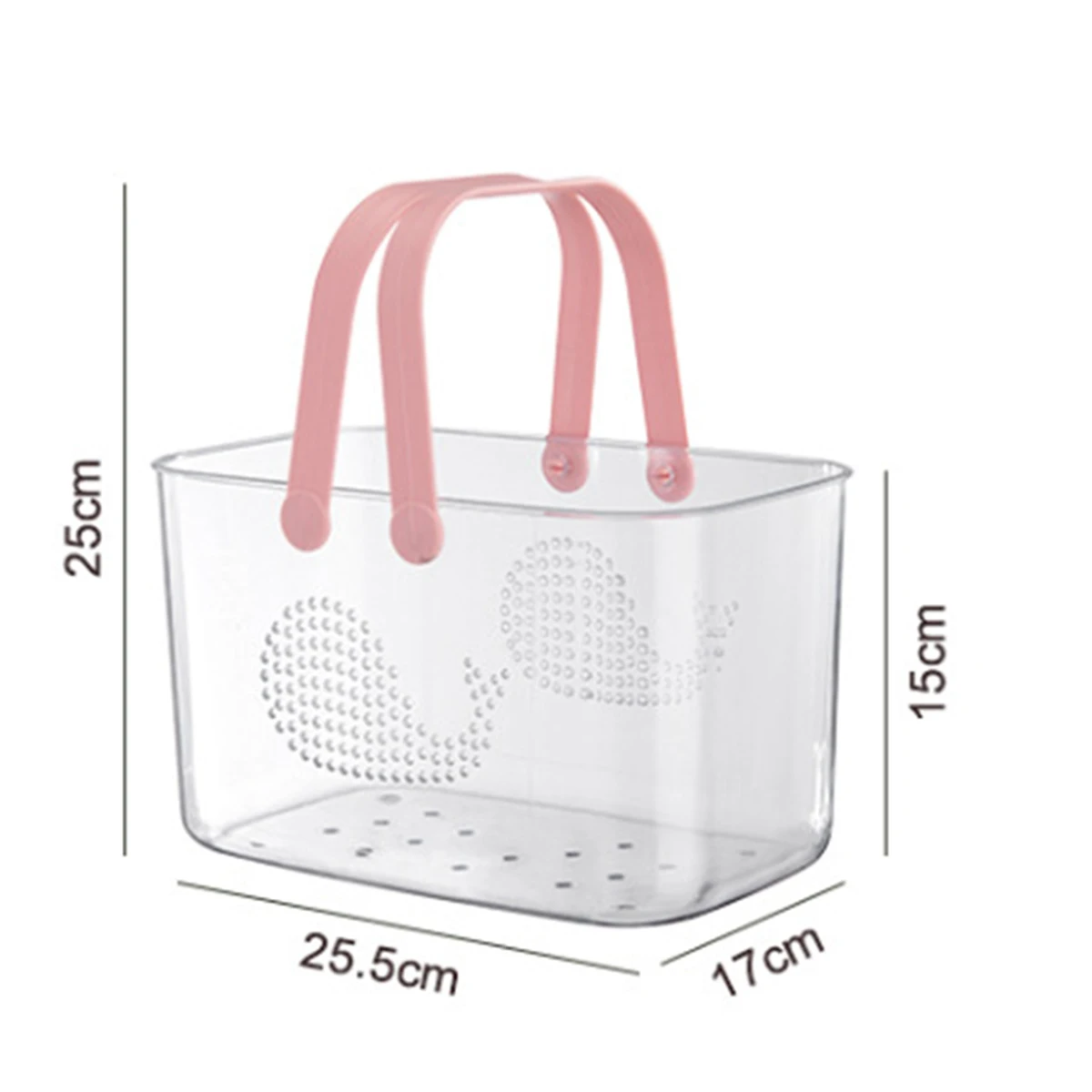 Portable Whale Shower Caddy with Handle Translucent Bathroom Storage Basket for Bathing Essentials College Dorm shower caddy basket