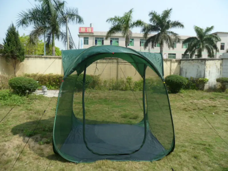 Moustiquaire de camping étanche, tente de bâche, voyage, pliable, portable  pour les voyages, jardin extérieur, dortoir à une porte, anti-ggy -  AliExpress