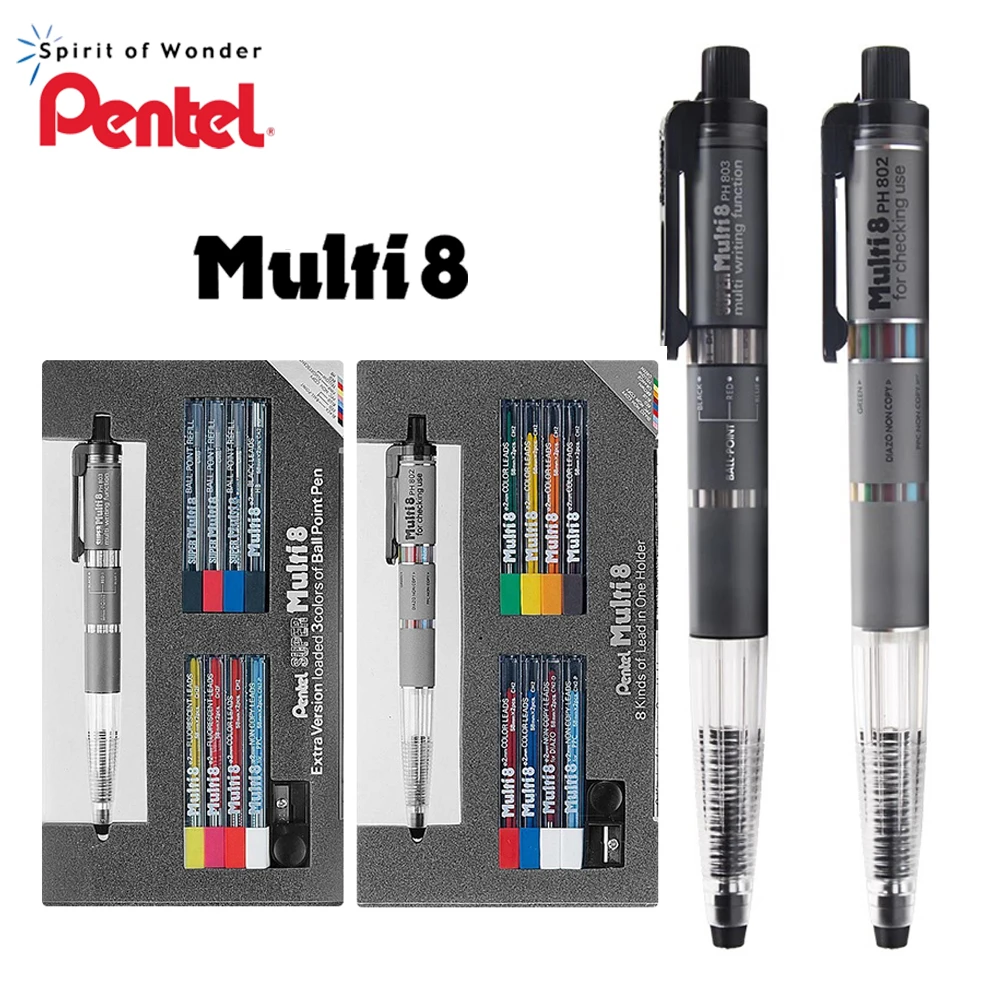 Japan Pentel Multi+8 Color Pencil Painting Supplies Mechanical