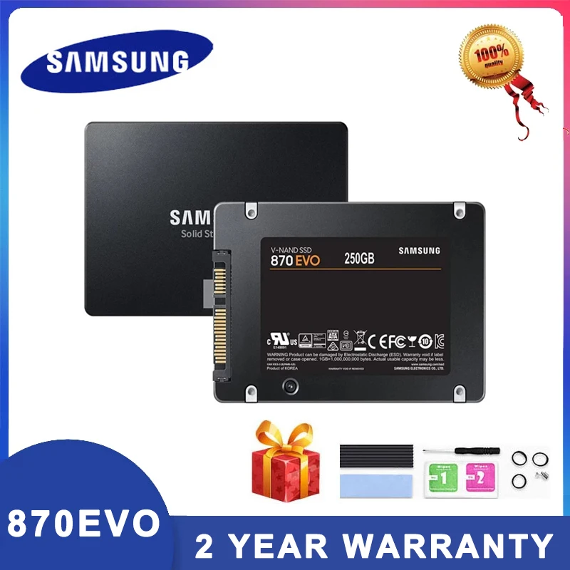 

SAMSUNG 870 EVO SSD Internal Solid State Disk HDD Hard Drive 250GB 500GB 1TB 2TB 4TB SATA3 2.5 inch For Laptop Computer