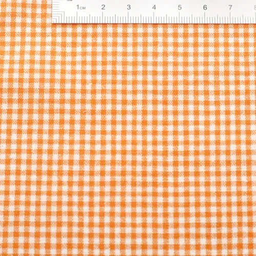 Colorful Small Plaid Cotton Fabric for DIY Crafts & Decorations (145x50cm, 2mm)
