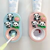 1pc Automatic Toothpaste Dispenser Creative Wall Mount and Toothbrush Holder Squeezer for Family Shower Bathroom 1