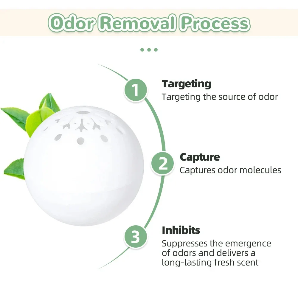 Shoe Deodorizer 12-24PCS Shoe Deodorizer Freshener Balls For Shoes Multifunction Home Scent Fresheners Footwear Shoe Closet Toilet Deodorization