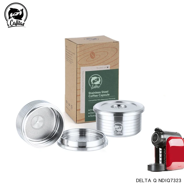 Reusable Coffee Capsule for Delta Q Pod Stainless Steel Cápsulas