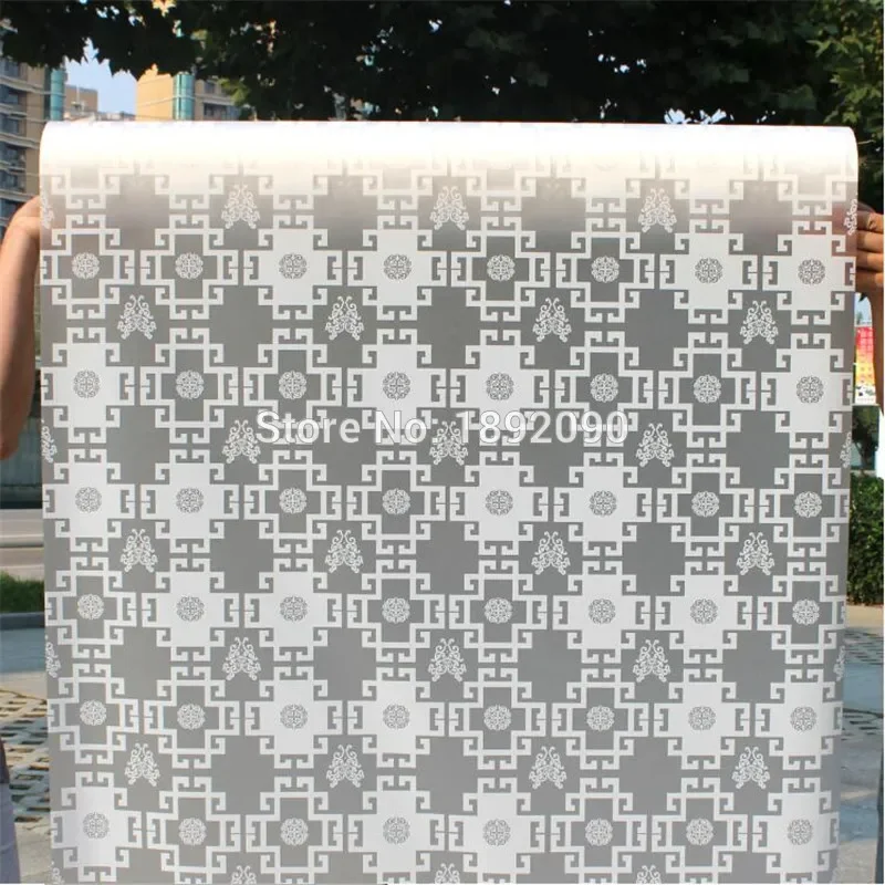 2/3/5 Meter Frosted Privacy Glass Window Film Adhesive Embossed Window Sticker Home Decor Mixed Color Toilet Mirror
