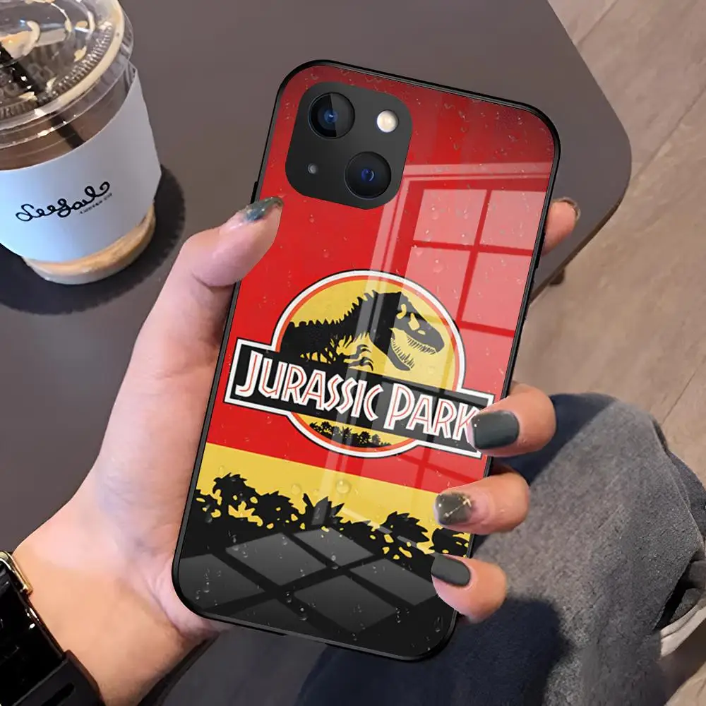 Jurassic Park Dinosaur World Glass Phone Case