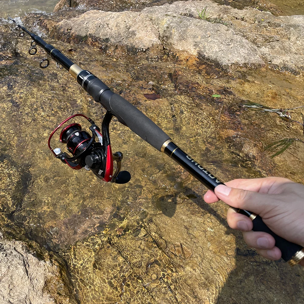 1.6 2.4mTelescopic Portable Lightweight Comfortable Grip Fishing Rod