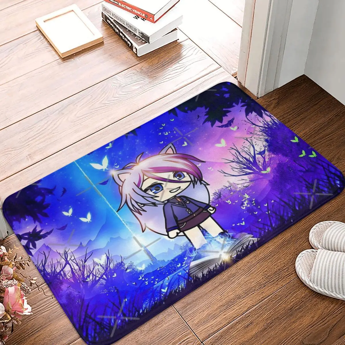 

Коврик Gacha Life In The Magic Forest 40x60 см, Полиэстеровые напольные коврики, праздничный прочный домашний декор