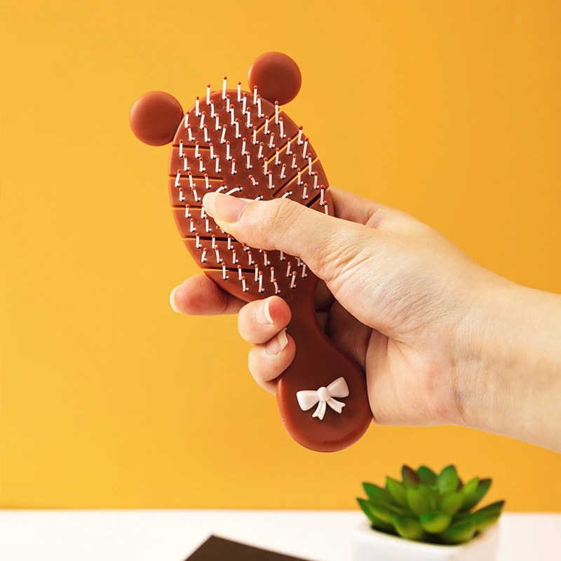 Description Picture 4 of itemCute Girl Hair Comb And Mirror Set Portable Air Bag Comb Head Meridians Massage To Relax Cosmetic Tools