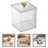 Makeup Cotton Swab Storage Box Makeup Remover Cotton Toothpick Line Cosmetic Box Desktop Beauty Egg Acrylic Storage Box 2