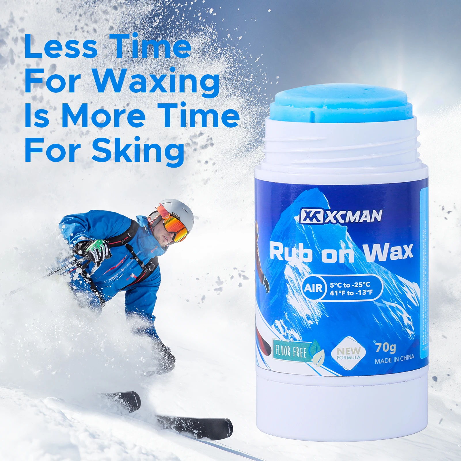 XCMAN Quick Ski & Snowboard Wax 6