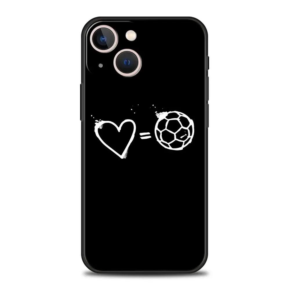 Luxury Black Protection Cover - Football Passion Soccer Ball Design Phone Case