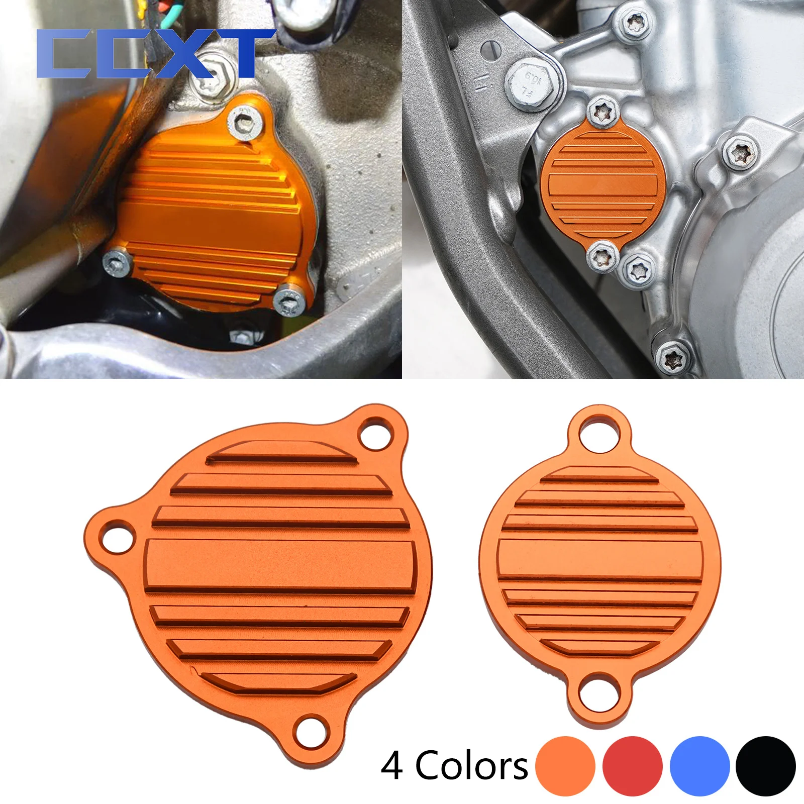 Throttle Cable Protector Orange CNC Aluminum Throttle Cable Guard For KTM 250/350/450/500 EXC-F (2013-2016) - NiceCNC Atv Throttle Cable - Foto 6