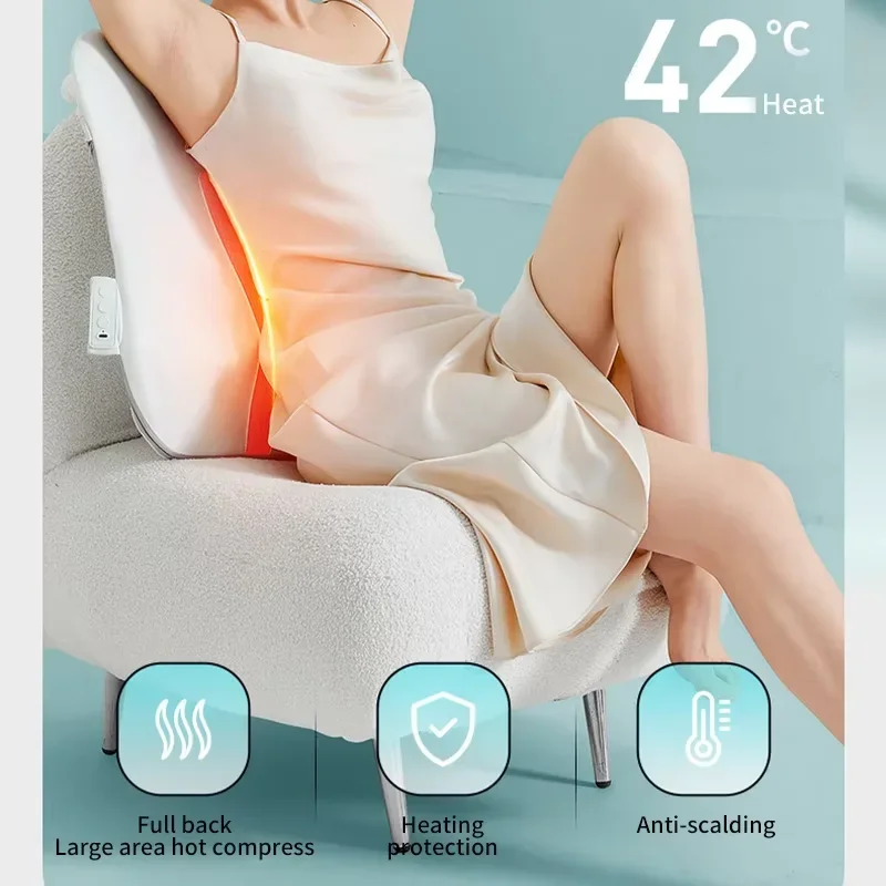 Portable Electric Back Massager with Heat for Deep Tissue Relief