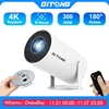 2024 new HY300 Pro plus Projector 4k Android 1280*720P Dual Wifi  Video  Portable Outdoor home hd led proyector cine en casa pro
