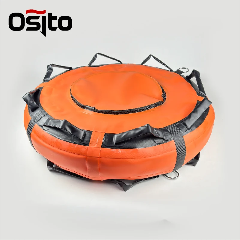 Divers Freediving Buoy With Heavy Duty PVC Material, High Visibility On The Sea With Big Storage Pocket, Orange