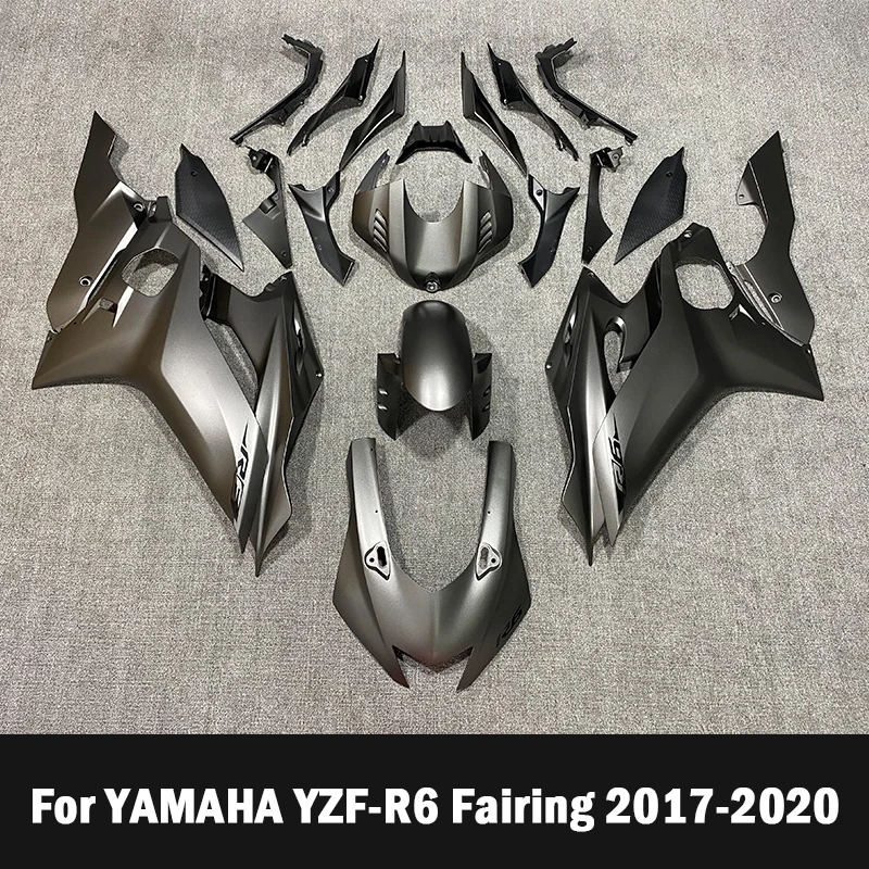 

Motorcycle Fairing Kit Suitable for Yamaha R6 17-21 Years YZF600 2017 2018 2019 2020 2021 Fairing silver grey