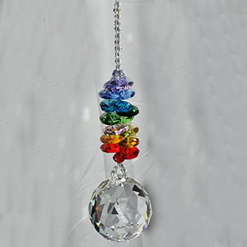 Crystal Ball Prism Suncatcher Rainbow Pendants Maker Hanging Crystals Prisms for Windows Home Garden Christmas Day Party Wedding sun catcher crystal pendant sun catchers window ornament