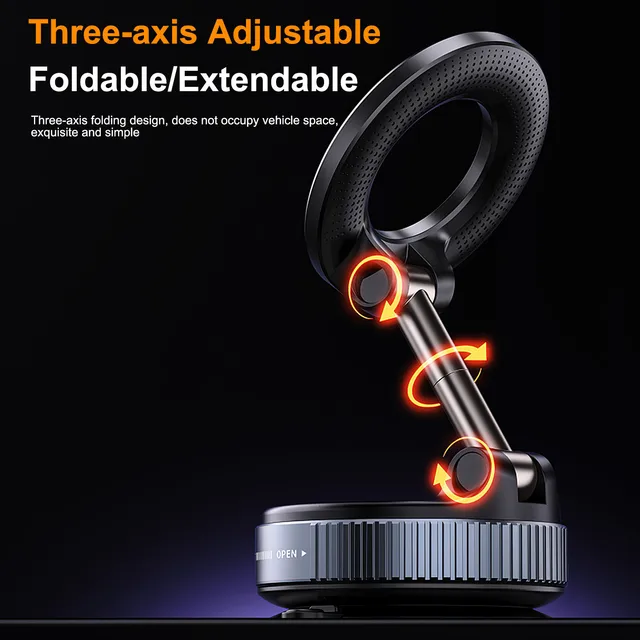Magnetic Foldable Car Phone Holder 2