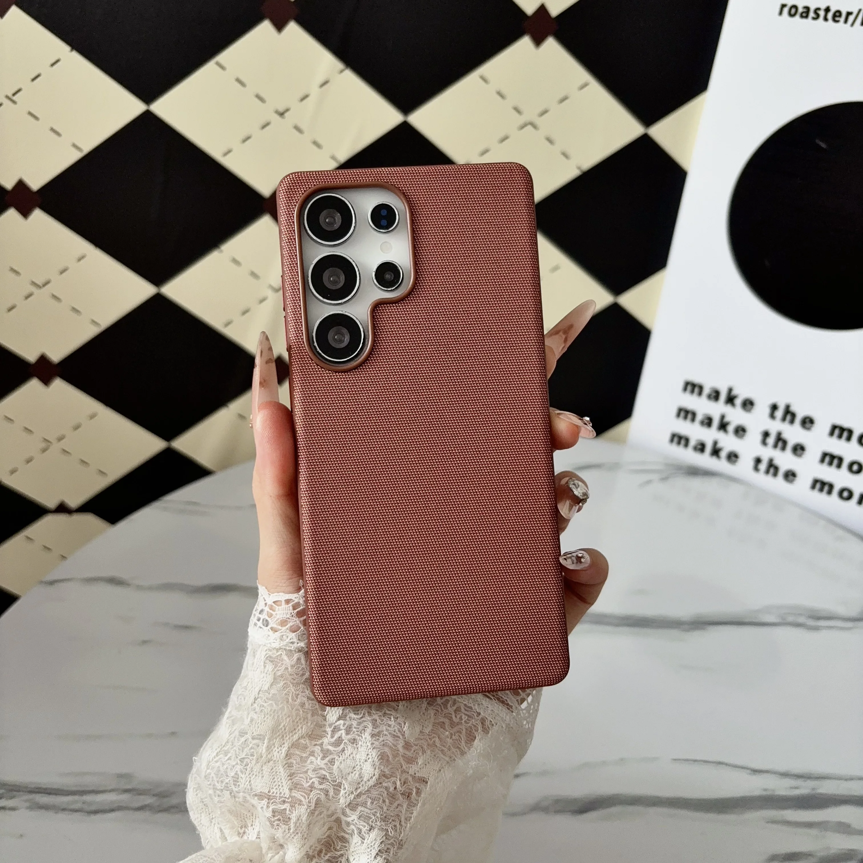 Woven Magnetic Adsorption Case with Magsafe Wireless Charging Capability