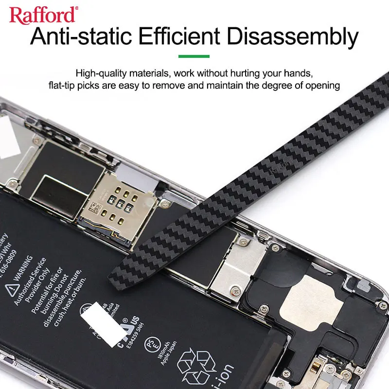 Rafford Anti-static Carbon Fiber Non-magnetic Disassembly Crowbar Mobile Phone Repair Tools