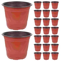 50 Pcs Plant Pots Indoor Flower Seedling Supplies Garden Large Plastic Planter Starter for Outdoor Plants 3