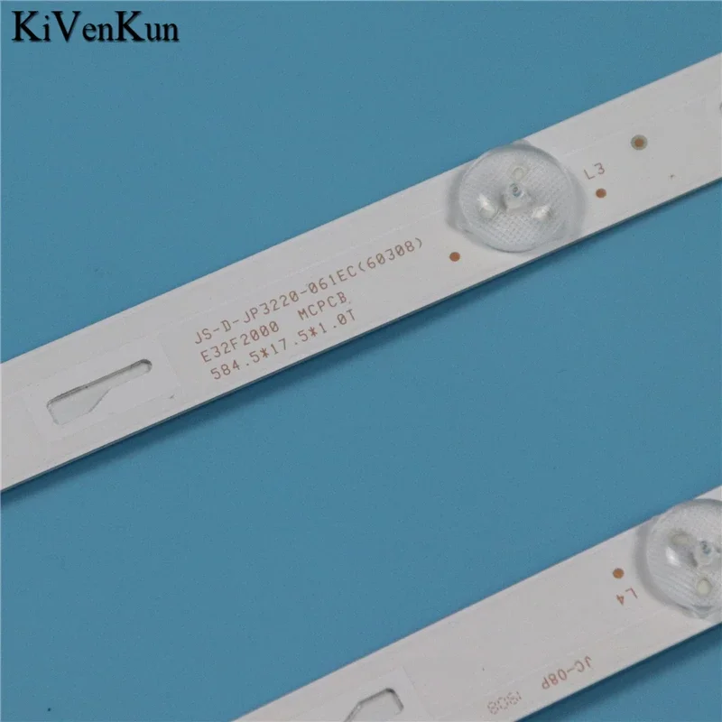 램프 매트릭스 LED 백라이트 스트립 AKAI UA32DF2110 스마트 TV 32 바 키트 LED 밴드 JS-D-JP3220-061EC 자 기사 라인