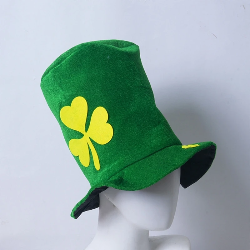 

Green Shamrock Top Hat Leprechaun Shamrock for Saint Patricks Day Gifts Party