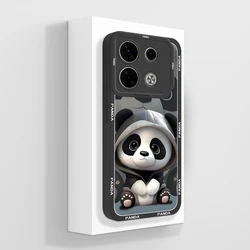 Cute Panda Soft Liquid Silicone Phone Case - Enhanced Protection and Style for Infinix GT 10 Pro (TYB371)