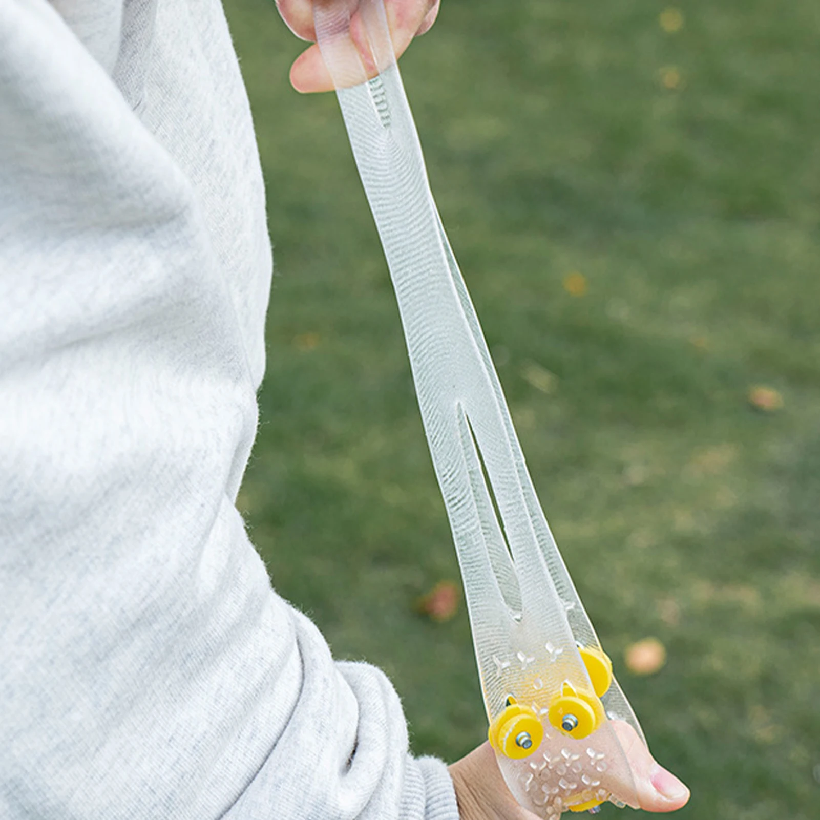 1Pair Camping Ice Shoe Spikes Anti-Slip Snow Ice Gripper With 5 Steel Studs Elastic TPE Rubber Transparent Shoes Spikes Ice Claw