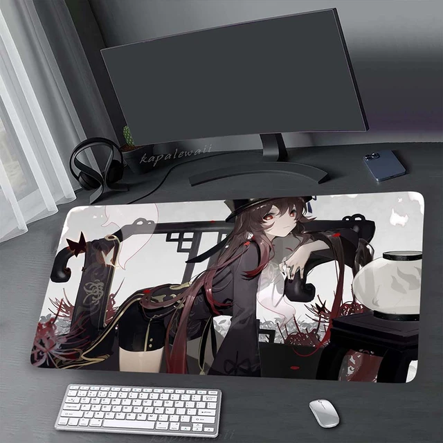 Gamer Xxl Large Anime RGB Mouse Pad Gaming Desk Accessories Bitcoin LED  Mousepad Keyboard Mat Deskmat