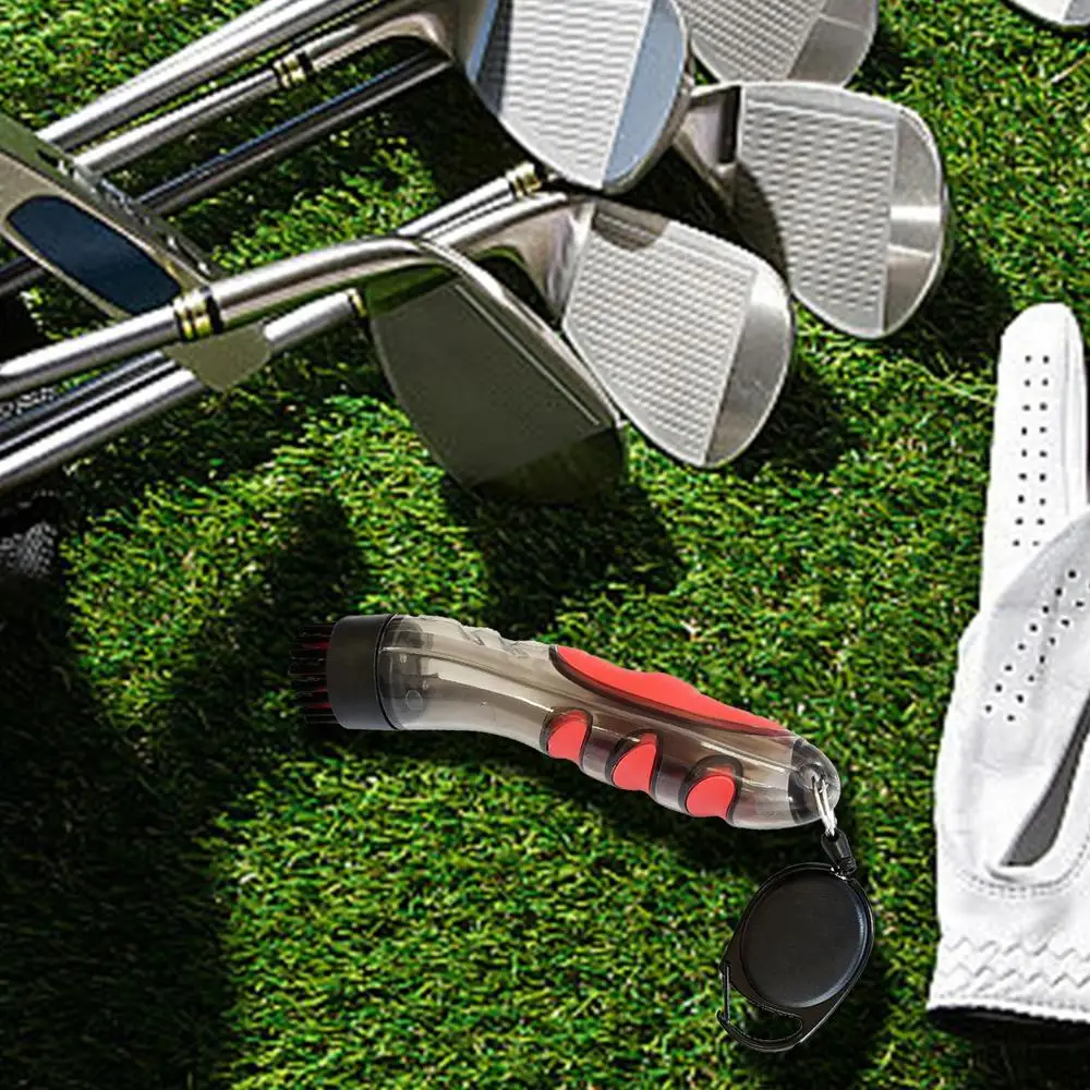 Golf Club Brush Retractable Golf Brush Golf Ball Cleaner Golf Club Groove Cleaner Clear Golf Cleaning Brush For Parents