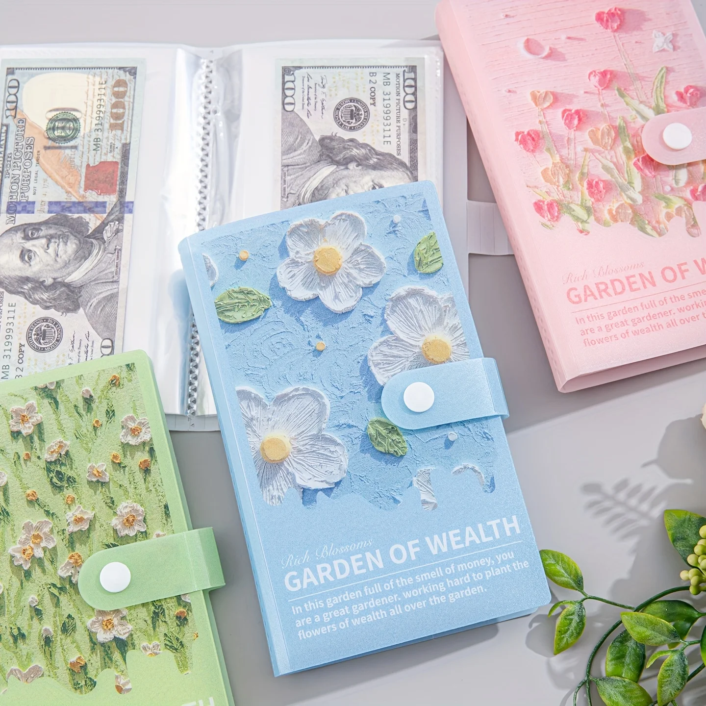 1pc 포춘 가든 코인 보관북, 쉘 PVC 및 PP 소재, 50개의 양면 시트, 최대 100개의 고대 동전 보관 가능