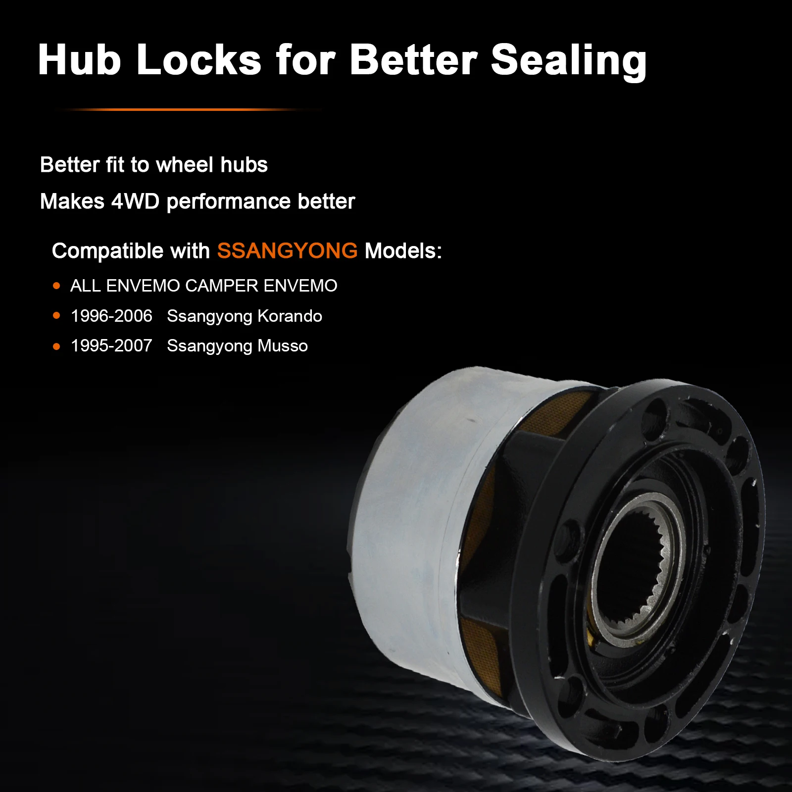 For SSANGYONG Korando II Musso SUV Rexton TD Pick Up Locking Hubs Free Wheel Locking Hub B035HP AVM450HP 1 Piece