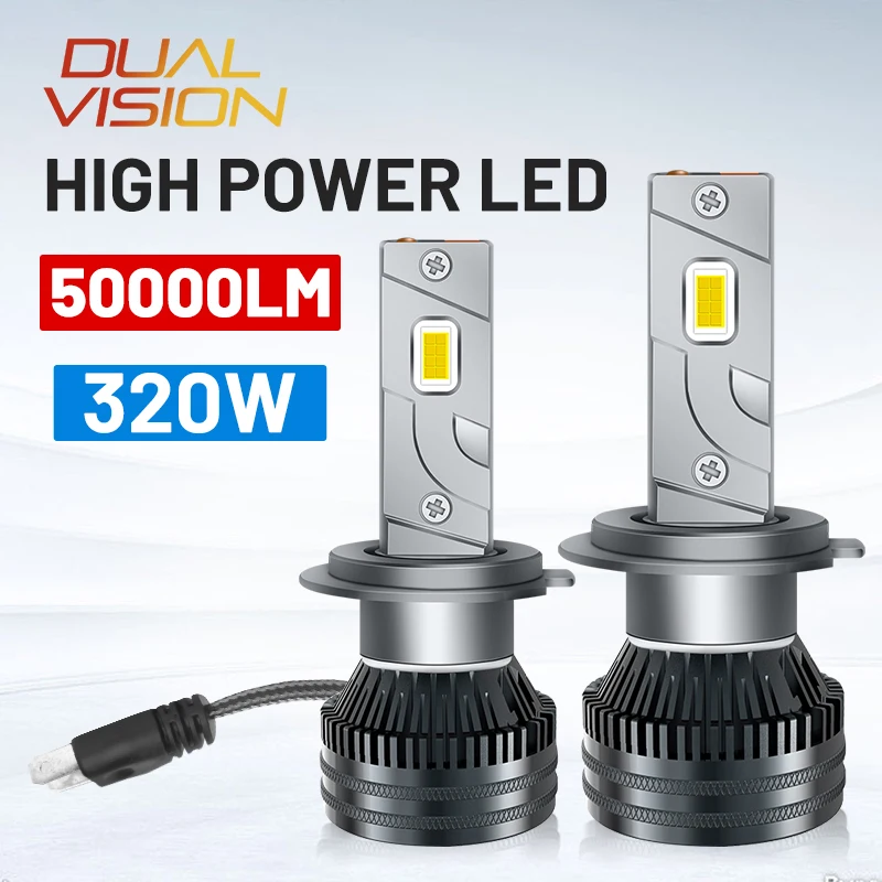 

H7 H4 50000LM LED Car Headlights 320W H8 H11 H9 Lamps CSP Chips 9005 HB3 9006 HB4 9012 HIR2 LED Bulb Turbo Lamps 6000K White 12V