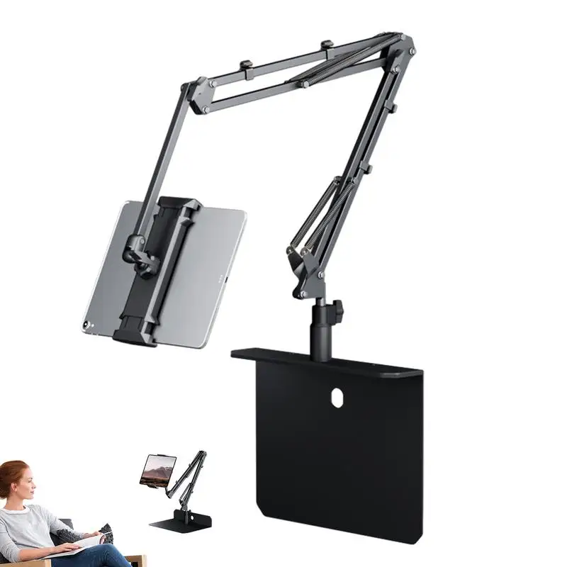 Suporte de Telefone Ajustável para Cama Suporte para Celular Rotação de 360 Graus Suporte para Tablet Mesa Bedframe