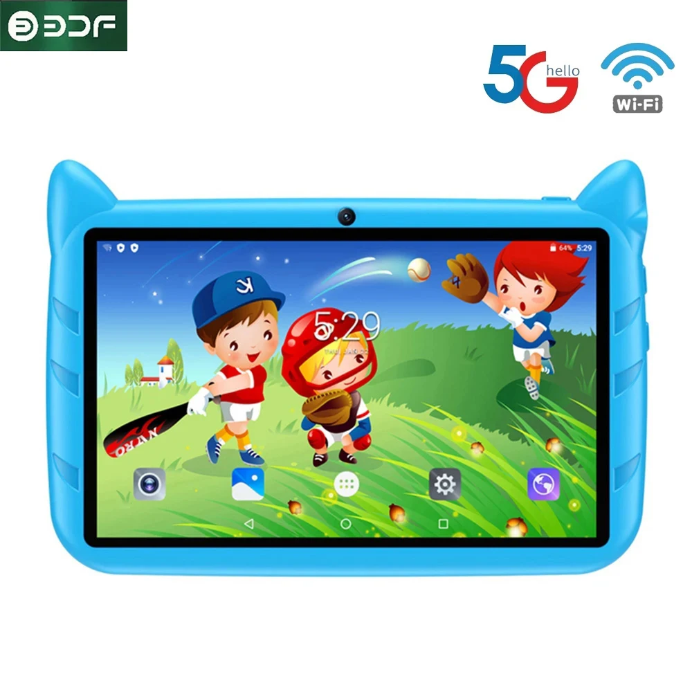 Kids Tablet 7inch Android 12 Best Christmas Gift Cute Touch Gaming Children 4GB+64GB WiFi Child Tablets PC 5