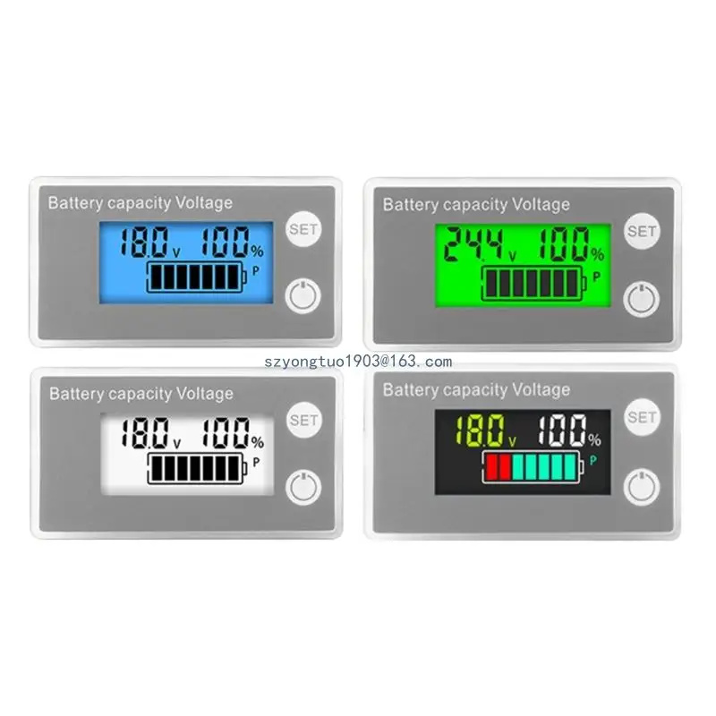 

Universal LCD Voltmeter VoltTester Panel DC8-100V VoltGauge Voltmetre