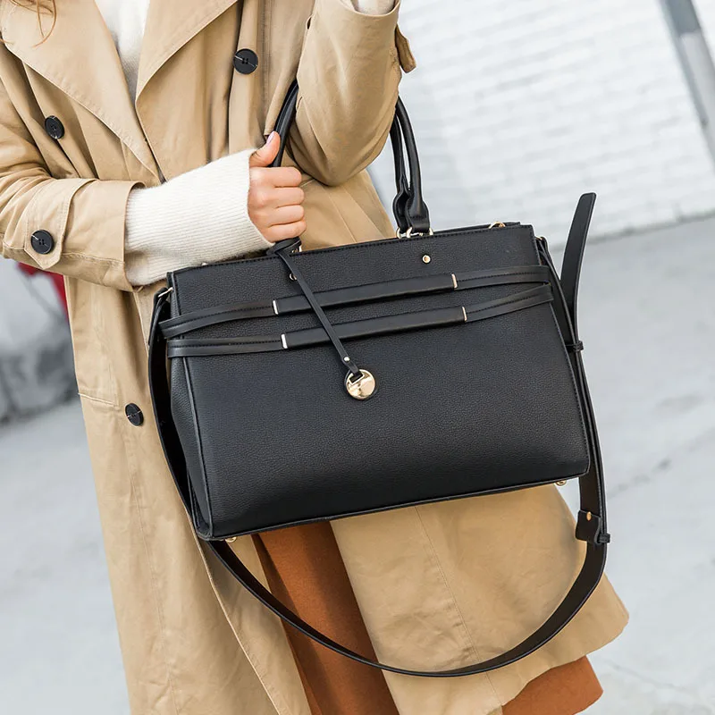 VOLASSS 2024 Ladies Leather Laptop Bag 13