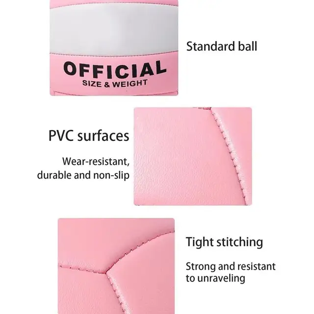 Sand Volleyball Team Sports Practice Ball Wear-Resistant Soft Volleyball for Training Practice Team Sports Indoor School Park 4