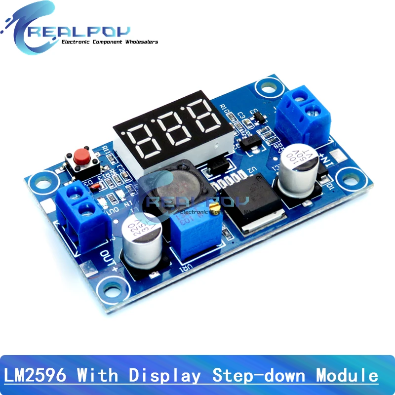 Buck Converter LM2596 DC DC Step Down Voltage Regulator LED Display Voltmeter 4.0~40 to 1.3-37V Adjustable Power Supply