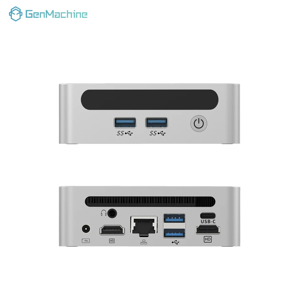 Genmachine Mini PC Intel Alder Lake N100 Windows 11 Mini PC 8/16/32G DDR4 256/512/1T PCIe M.2 SSD WiFi 6 BT5.2 Desktop Computer 5