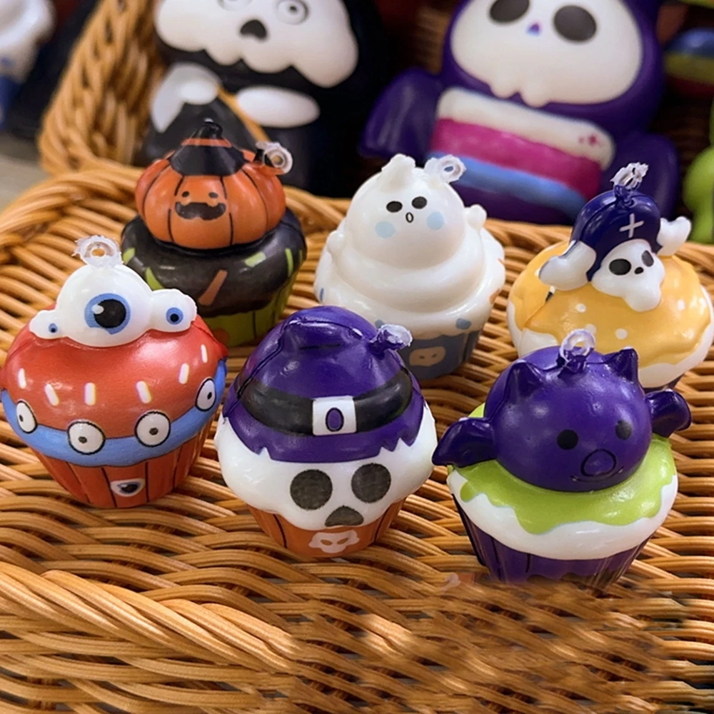 6/12PCS Halloween Slow Rising Squishies Squishy Toys Bat Pumpkin Party Favors Halloween Treat Bags Gifts squishy toys childrens toys