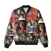 New Fashion Women/Men's  3D Print  Mobb Deep  Zipper Bomber Jackets Men Overcoat Mens Coat Zip Up Jackets 1