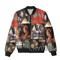 New Fashion Women/Men's  3D Print  Mobb Deep  Zipper Bomber Jackets Men Overcoat Mens Coat Zip Up Jackets 1