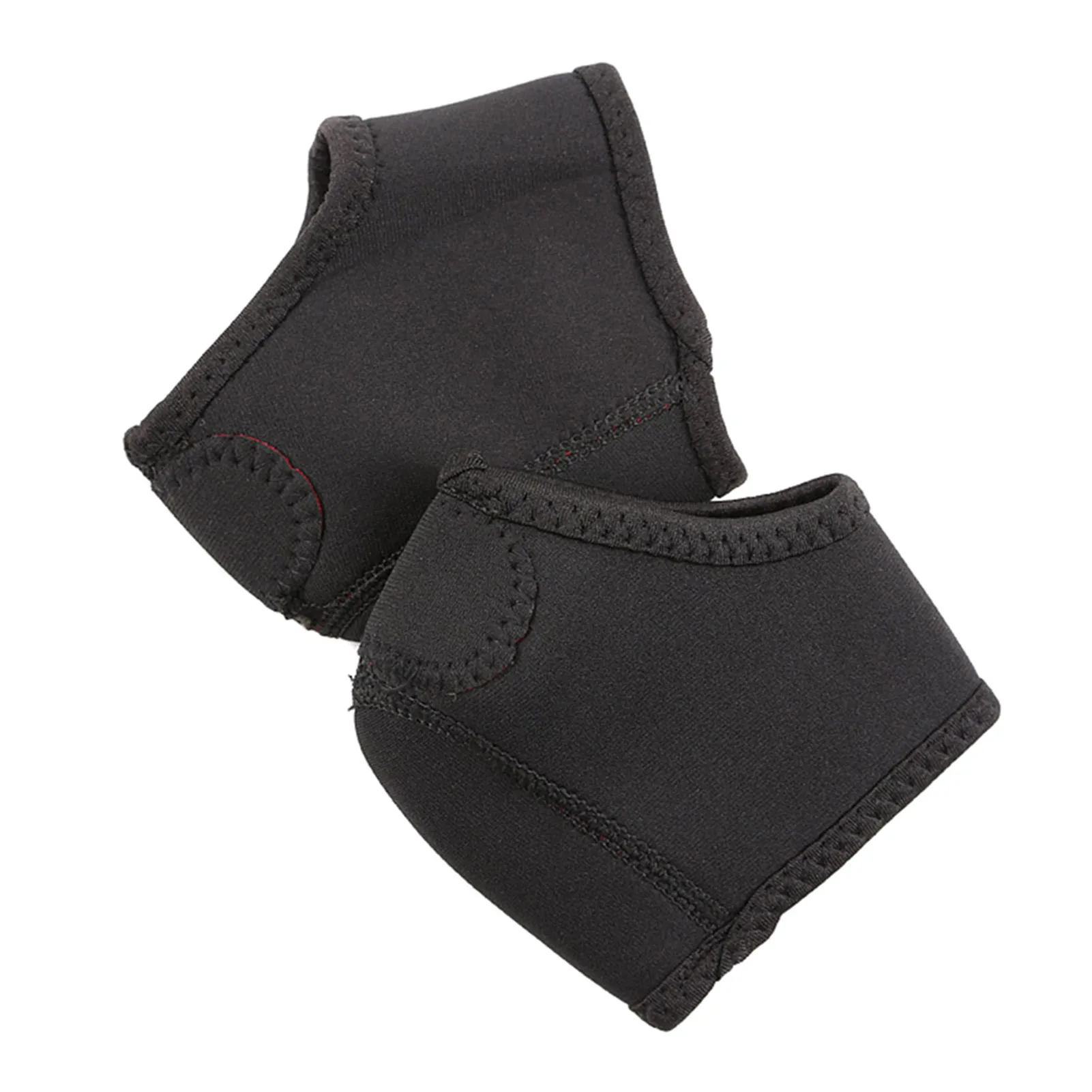 

Foot Ankle Pads Cushion Heel Protectors Black Red Feet Care Breathable Fabric Pad Ankle Brace for Men and Women